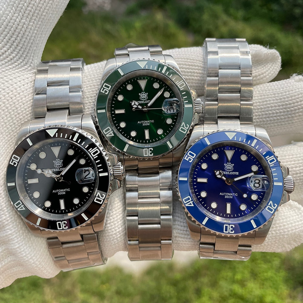 SD1953 Hot Selling Ceramic Bezel 41mm Steeldive 30ATM Water Resistant NH35 Automatic Mens Dive Watch Reloj - onestopmegamall23