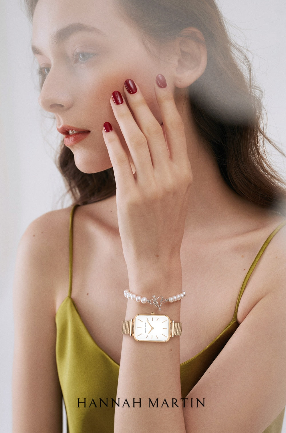 Rectangle Ultra thin Nordic Bauhaus Japan Quartz Lady Fashion Stainless Steel Mesh Bracelet Belt Watch - onestopmegamall23