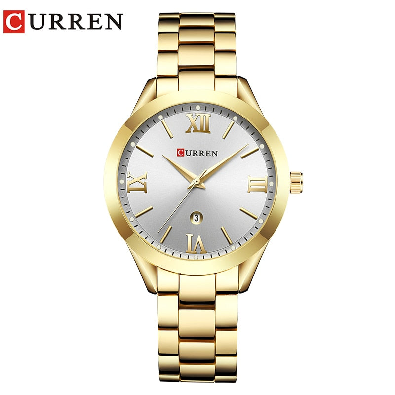 Gold Creative Steel Women's Bracelet Watch - onestopmegamall23