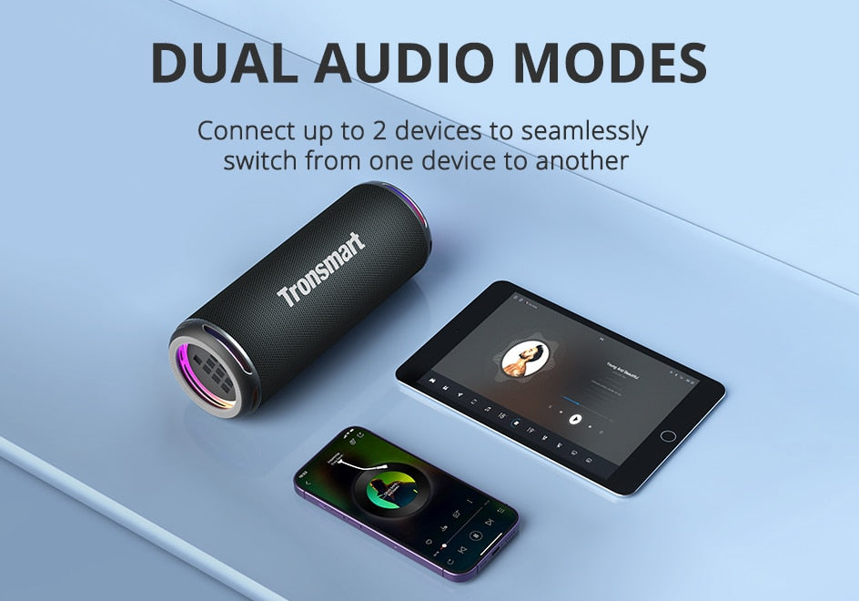 Waterproof Enhanced Bass Portable Bluetooth Speaker with 24H Playtime - onestopmegamall23
