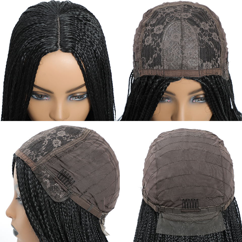 New Style Ombre Box Perruque Longue Synthétique Braided Wig - onestopmegamall23
