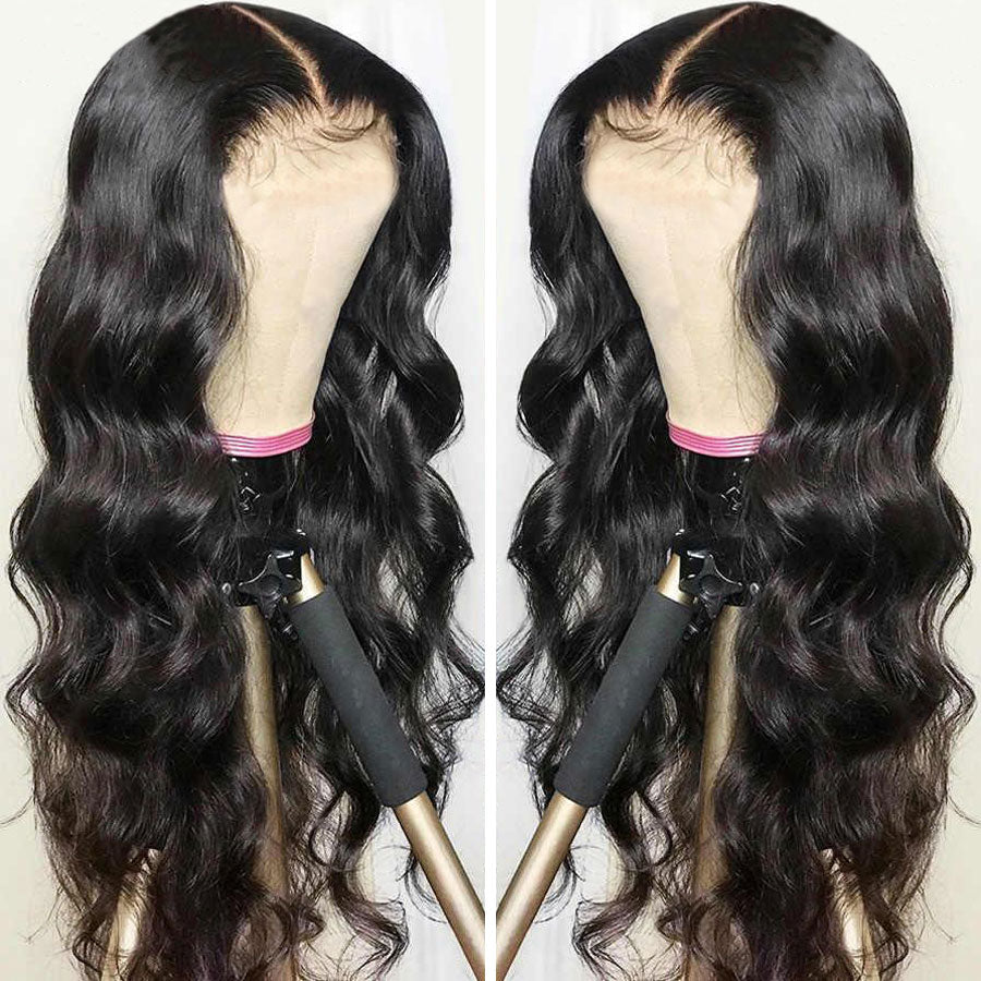13X4 30 Inch Glueless  Wave Lace Front Frontal Wig  Human Hair - onestopmegamall23