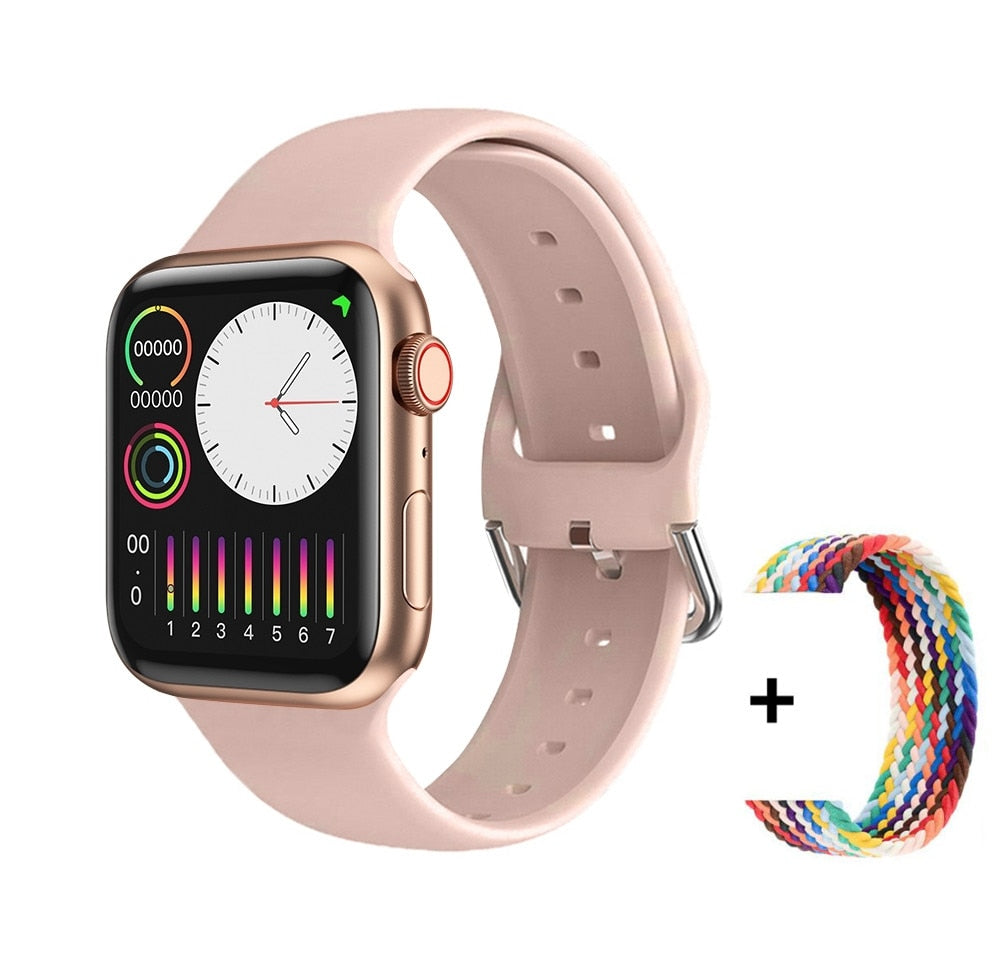 Series 8 HD Screen Heart Rate Blood Pressure Fitness Tracker Bluetooth Call  Women Smartwatch - onestopmegamall23