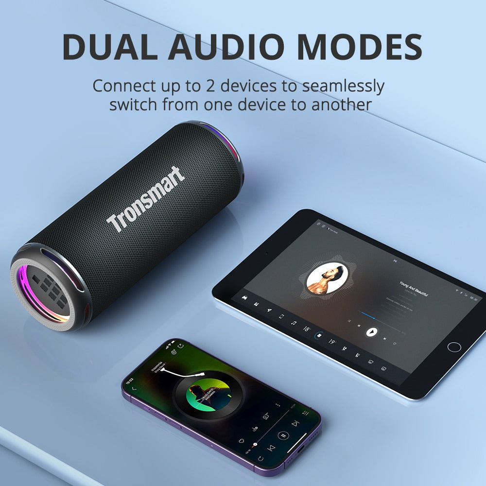 Waterproof Enhanced Bass Portable Bluetooth Speaker with 24H Playtime - onestopmegamall23