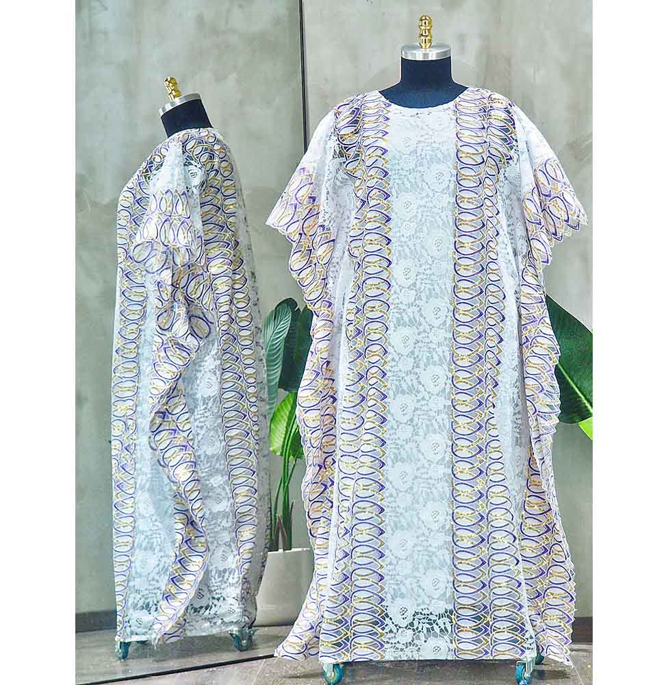 Dashiki Abaya Stylish Loose Long African Evening Maxi Dress + Inside Free Slip - onestopmegamall23
