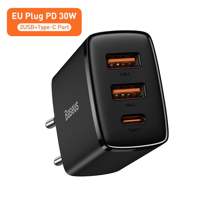 USB C Phone Charger 30W Type-C Fast Charger For iPhone 13 12 Pro Max and Samsung - onestopmegamall23