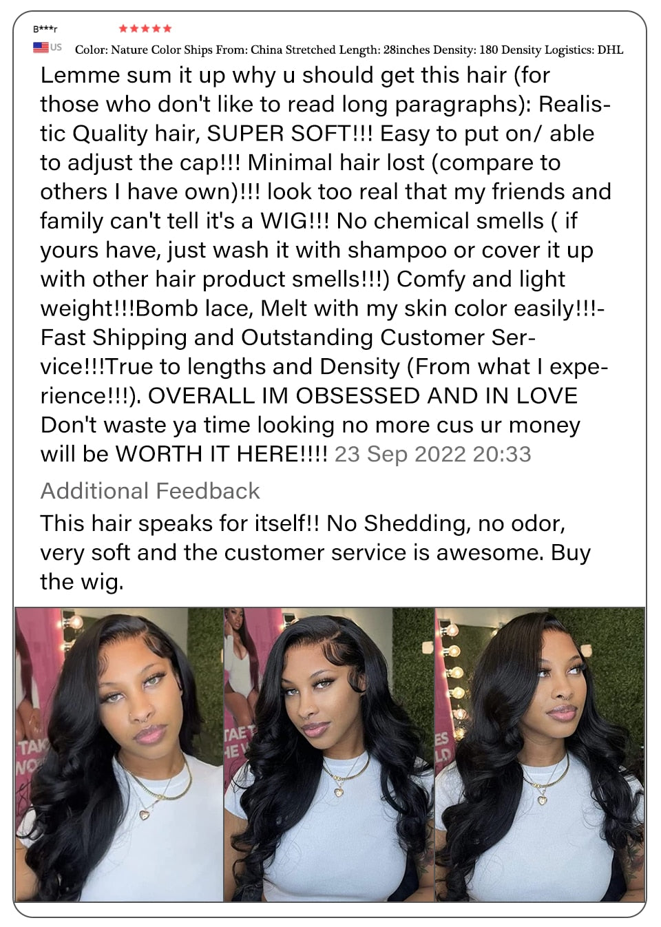 13X4 30 Inch Glueless  Wave Lace Front Frontal Wig  Human Hair - onestopmegamall23