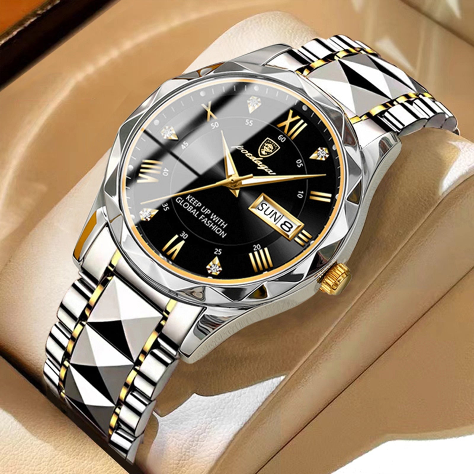 Luxury  Men Waterproof Luminous Men's Wristwatch - onestopmegamall23
