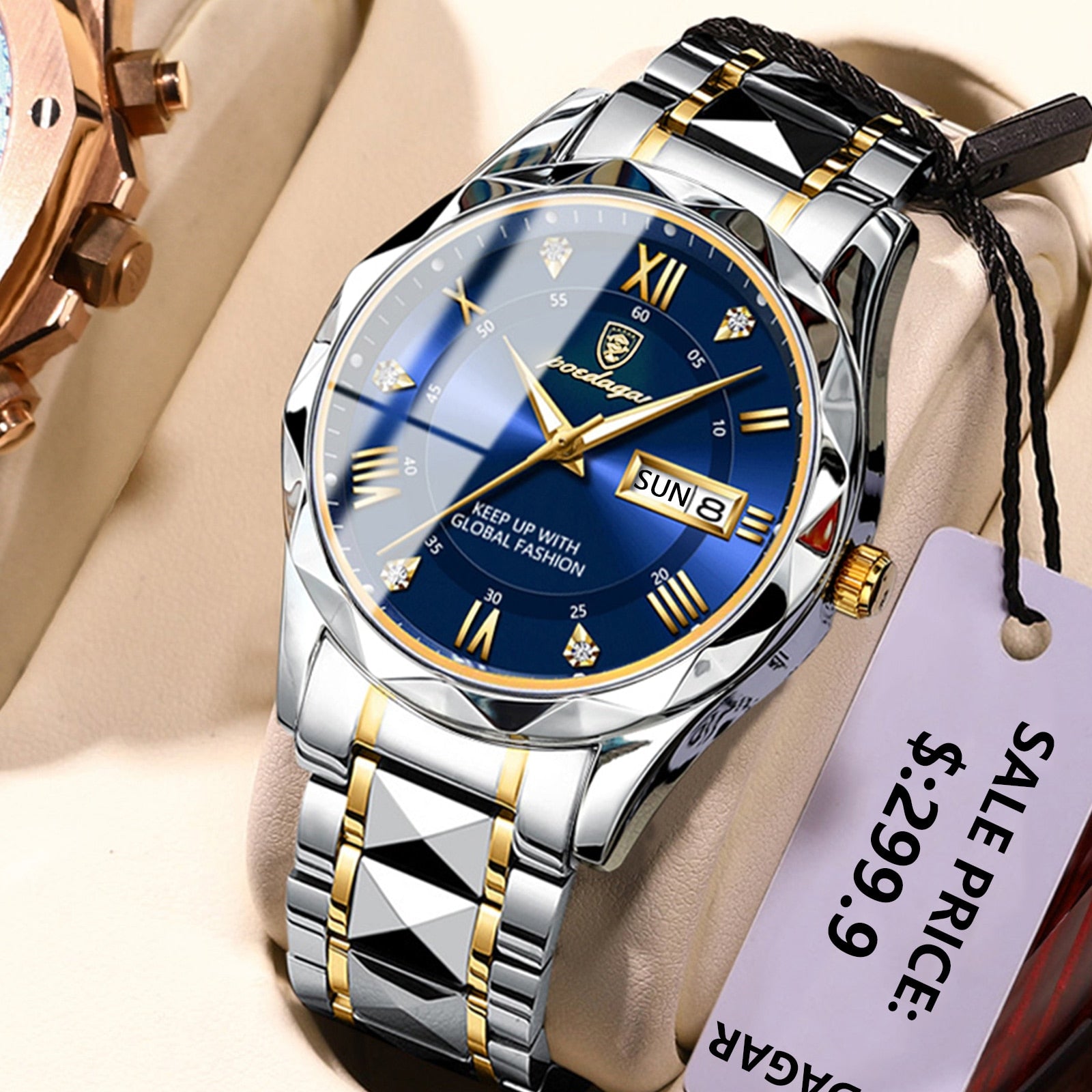 Luxury  Men Waterproof Luminous Men's Wristwatch - onestopmegamall23