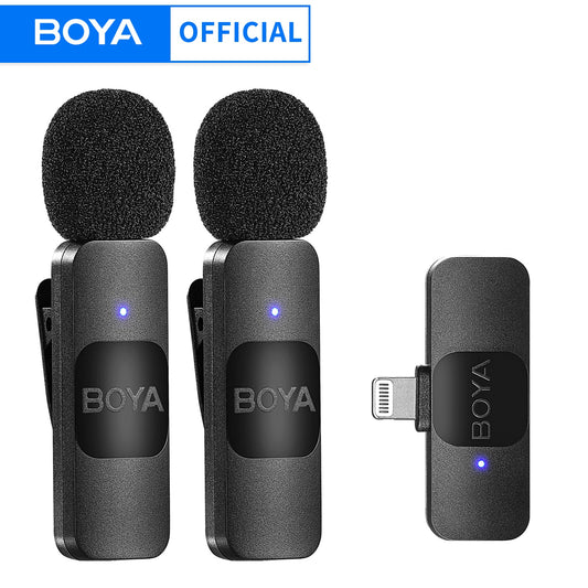 Professional Wireless Lavalier Mini Microphone for iPhone/iPad/Android - onestopmegamall23