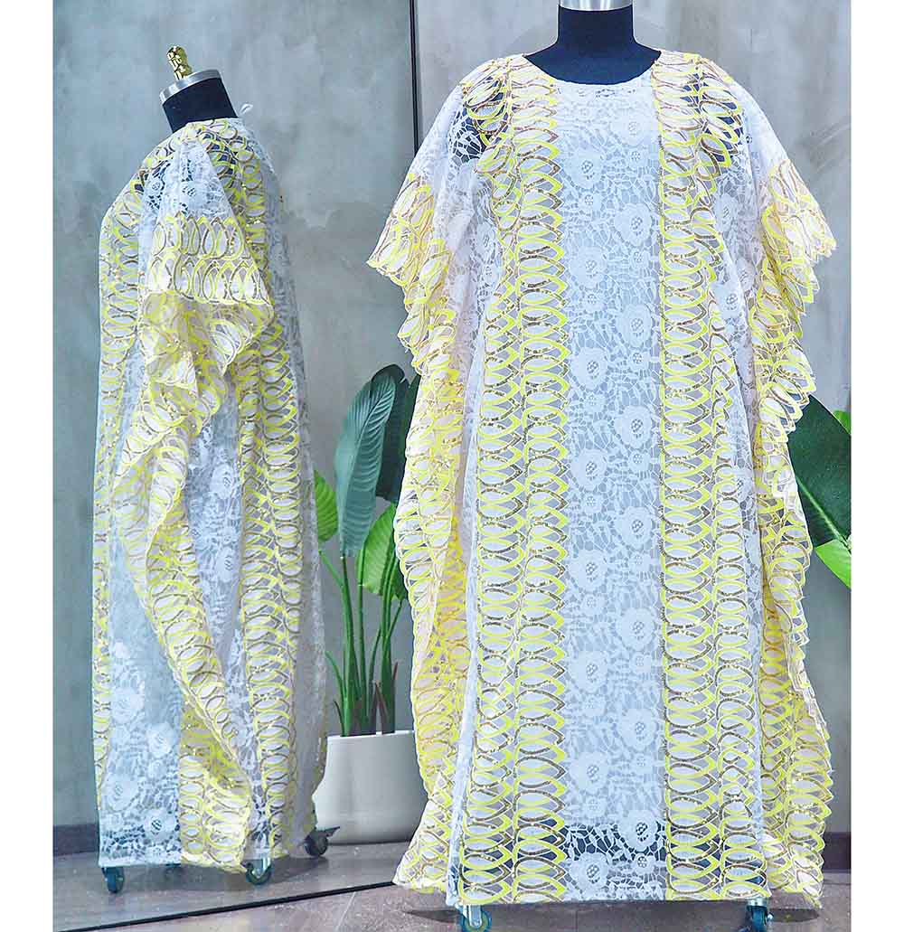 Dashiki Abaya Stylish Loose Long African Evening Maxi Dress + Inside Free Slip - onestopmegamall23