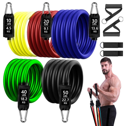 Resistance Bands Set Exercise Bands with Door Anchor - onestopmegamall23