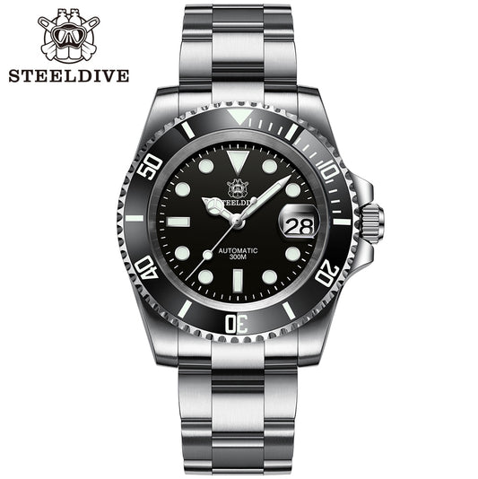 SD1953 Hot Selling Ceramic Bezel 41mm Steeldive 30ATM Water Resistant NH35 Automatic Mens Dive Watch Reloj - onestopmegamall23